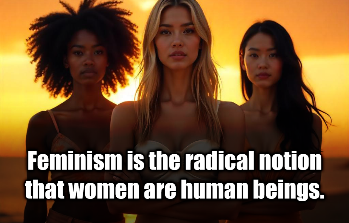 Feminism is the radical notion that women are human beings. - Cheris Kramarae