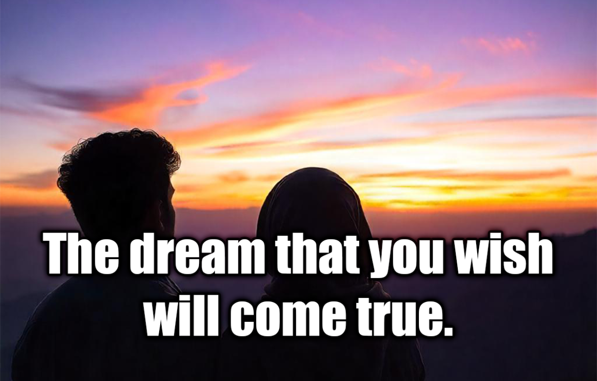 The dream that you wish will come true. - Cinderella